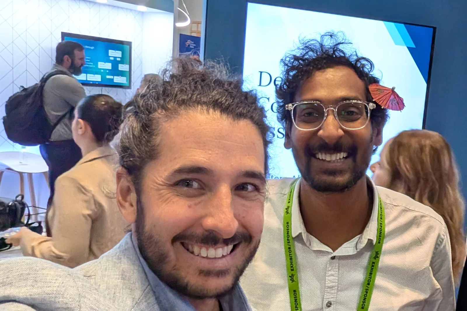 Brian and Joseph on the exposition floor at Community NOW 2026